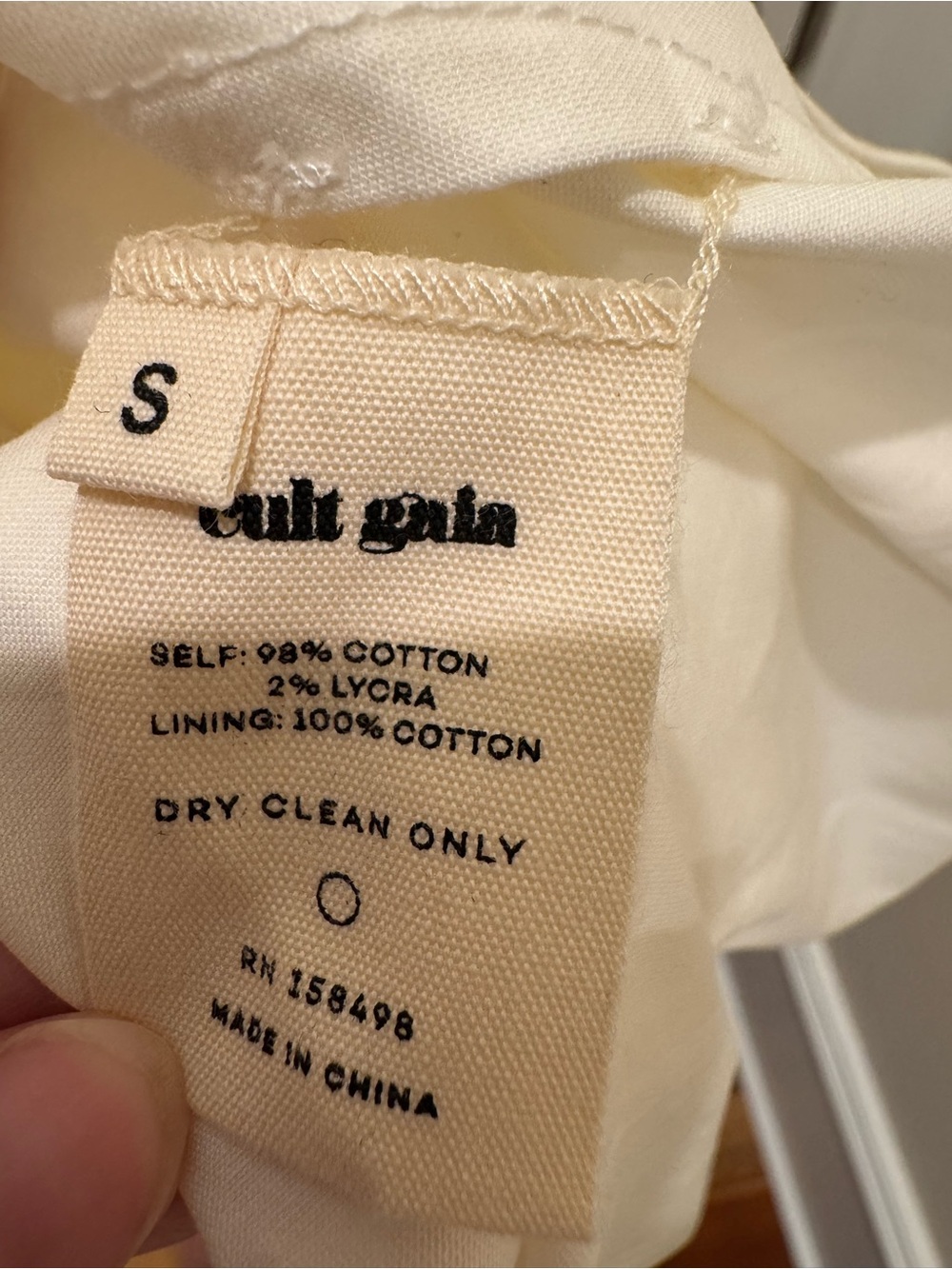 Cult Gaia Brynn White Smocked Midi Dress | S - Picture 6 of 7